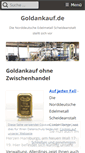 Mobile Screenshot of goldankauf.de